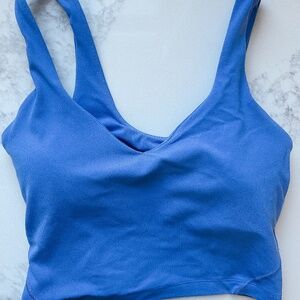 Lululemon Align Tank Crop Fit Light Support A/B Cup Periwinkle Blue Purple